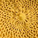 Bordeaux - Knitted Round Pouf Ottoman, Floor Cushion by Unique Piece Furniture