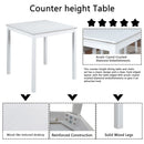 5 Piece Counter Height Table Set, Square Table And 4 Upholstered Chairs by Unique Piece Furniture