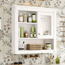 Wall-Mounted Bathroom Cabinet With Mirror And Adjustable Shelves by Unique Piece Furniture