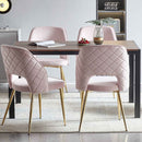 Dining Chairs With Metal Legs And Hollow Back Upholstered Dining Chairs by Unique Piece Furniture