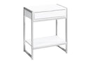 Accent Side Table, Storage Drawer, Spacious Tabletop by HouseOfZazla