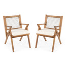 Patio Dining Chair with Cushion (Set of 2) by HouseOfZazla