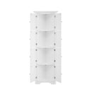 Tall Storage Cabinet With Doors And 4 Shelves For Living Room, Kitchen, Office, Bedroom, Bathroom, Modern by HouseOfZazla