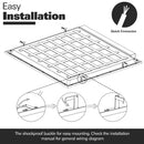 2x4 FT 50W/40W/30W White LED Flat Panel Troffer Light, 115LM/W, 5000K, 0-10V Dimmable (6-PACK)