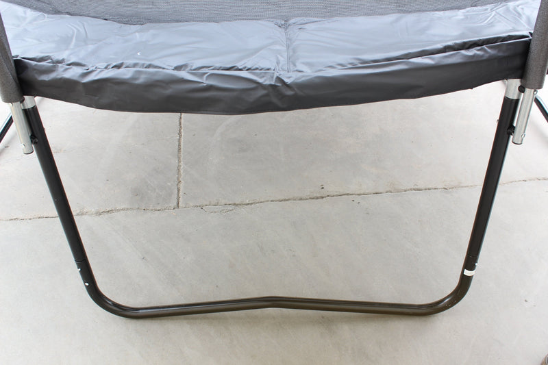 8FT Trampoline with Safety Enclosure Net, Outdoor Trampoline with Heavy Duty Jumping Mat and Spring Cover Padding for Kids and Adults