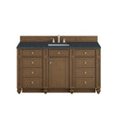 James Martin Bristol 60" Single Bathroom Vanity, Saddle Brown