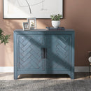 40" Modern Cabinets with Unique Design Doors with 1 Adjustable Shelves,Suitable for Multiple Rooms Such as Living Room and Study Room