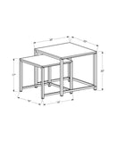 Nesting Table, Space-Saving Design Transitional (Set of 2) by HouseOfZazla