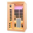 Low EMF Hemlock Wood Far-Infrared Indoor Two-Person Sauna Room by HouseOfZazla