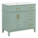Bathroom Vanity With Sink, Soft Close Doors, 4 Storage Drawers by HouseOfZazla