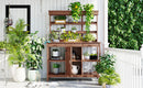 TOPMAX 66" Large Outdoor Farmhouse Wooden Potting Bench Table