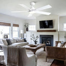 Reversible Motor Integrated LED Dimmable Ceiling Fan With Light by Unique Piece Furniture