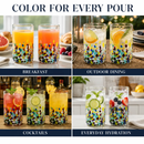 Hand Blown Mexican Drinking Glasses – Set of 6 (Climbing Confetti) by The Wine Savant