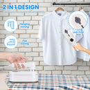 1200W Handheld Steamer with Dry Wet Ironing Modes 180¡ Rotatable Handle 10S Fast Heating Portable Clothing Steamer for Home Travel