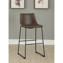 Armless Bar Stool (Set of 2) - Brown by HouseOfZazla