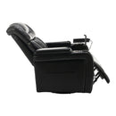 270 Degree Swivel Power Recliner With Tray Table, Phone Holder, Cup Holder, USB Port by HouseOfZazla