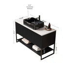 Tulio 48" Bathroom Vanity & Sink with 3 Doors and Open Shelf by HouseOfZazla