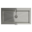 Hennessy - Deluxe Laundry Cabinet With Faucet And Stainless Steel Sink by Unique Piece Furniture