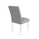 Upholstered Dining Chair With High Back Design (Set of 2) by HouseOfZazla