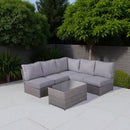 Comfortable Modern Patio Rattan Sectional Set With Cushions by Unique Piece Furniture