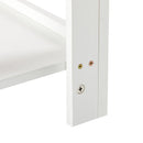 15.75" Rattan End table with drawer, Modern nightstand, side table for living roon, bedroom, white