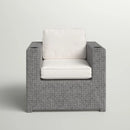 Elegant Patio Chair With Cushions - Gray by HouseOfZazla