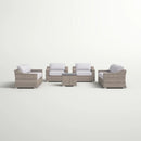 Stylish Sofa Seating Group With Cushions Perfect For Outdoor Gatherings by HouseOfZazla