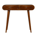 Solid Wood Curved Edge Console Table by HouseOfZazla