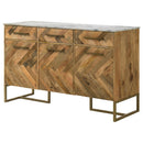 Paloma - 3 Door Herringbone Accent Cabinet - Natural by HouseOfZazla
