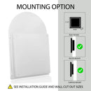 Arched Recessed Medicine Cabinet, Metal Framed Bathroom Wall Cabinet With Mirror And Adjustable Shelves, Wall Mirror With Storage For Bathroom by Unique Piece Furniture