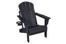 Folding Adirondack Chair with Side Table, 3-Piece Set