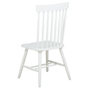 Andrews Windsor Spindle Back Dining Side Chair White (Set of 2)