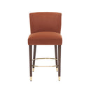 27-Inch Modern Counter Stool with Fabric Seat and Footrest by HouseOfZazla