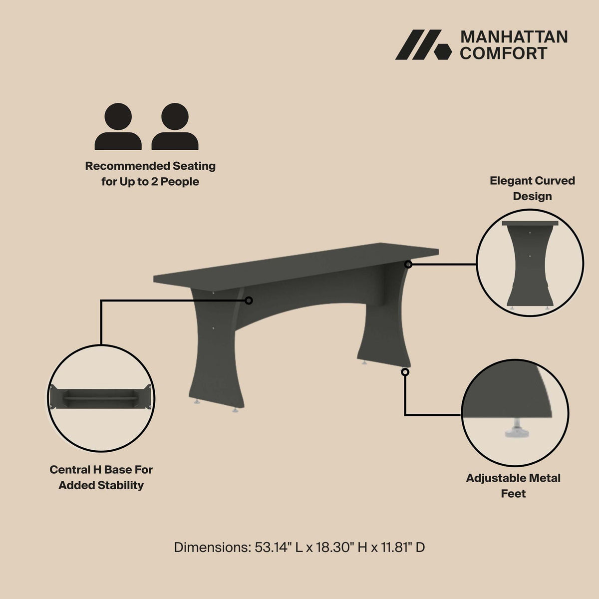 Coney - Dining Bench (Set of 2), photo 8 of 8