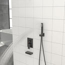 12" Ceiling Mount Square Shower System With Waterfall Tub Spout And Handheld Shower