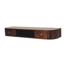 Lunar - Floating Console With 2 Drawer - Chestnut by Unique Piece Furniture