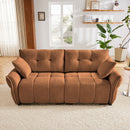 Modern Sofa & Pillows, Textured Cover, High Rebound Cushions by HouseOfZazla
