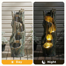 Waterfall Fountain for Outdoor Gardens and Patios