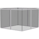 Outsunny - 10' x 13' Replacement Mesh Sidewall Netting For Patio Gazebos And Canopy Tents With Zippers (Sidewall Only) - White by HouseOfZazla