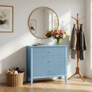 Fluted 3 Drawer Nightstand With Soft Close Slides by HouseOfZazla