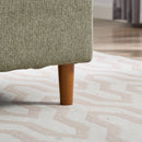 77.95'' Wide Modern Double-Sided Upholstered Chaise Lounge Indoor,Chenille Fabric Sleeper Sofa Couch With 4 Throw Pillows, Daybed with Rubberwood Legs For Living Room, Bedroom, Apartment,Green