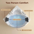 59" Light Luxury Double Corner Whirlpool Bathtub by HouseOfZazla