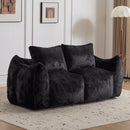 Giant Bean Bag Couch, Ultra Soft Fluffy Loveseat For Living Room by Unique Piece Furniture