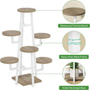 7 Tier Corner Plant Shelf With High Low Design For Living Room by HouseOfZazla