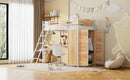 Loft Bed With L Shape Desk And Wardrobe