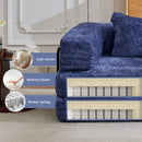 Convertible Floor Sofa Bed, Boneless Modular Sectional Sofa For Living Room by Unique Piece Furniture