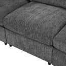 U-Style 130.3" Modular Sectional Sofa, 4-Seater