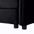 Oversized Chair With Movable Ottoman, Soft Upholstered Lounge Chair by HouseOfZazla