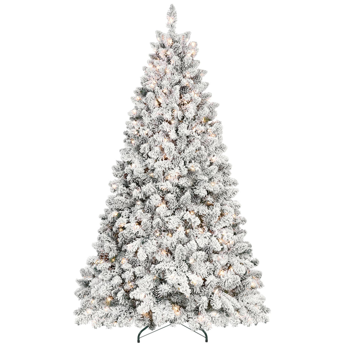 4FT Flocked Christmas Tree with 150 UL Lights, photo 8 of 10