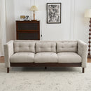 Upholstered Sofa Modern 3 Seater Sofa Couch With Tufted Design For Living Room by Unique Piece Furniture